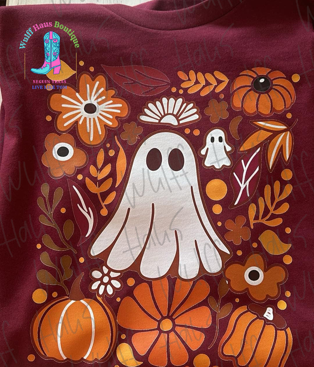 Cute fall ghost | tee