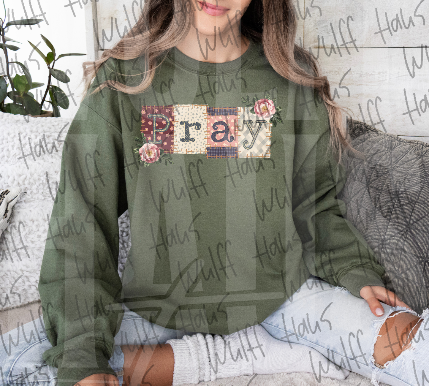 Patchwork *Pray *| Crewneck