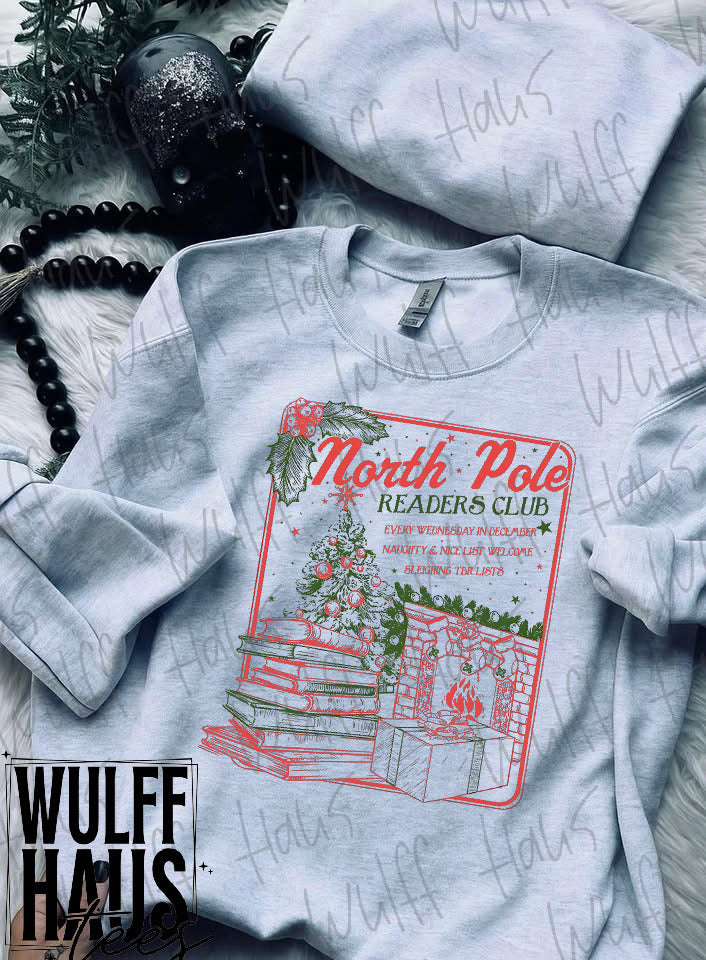 North Pole readers club | crewneck