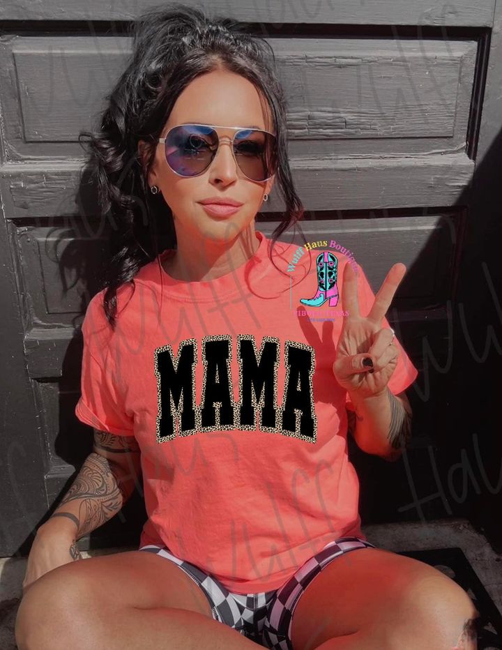 Mama | leopard | Tee
