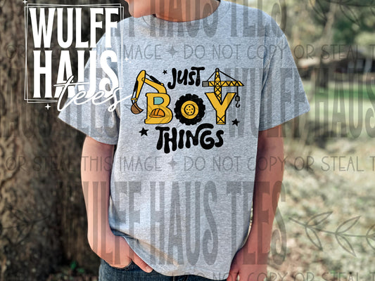 Just boy things | | tee