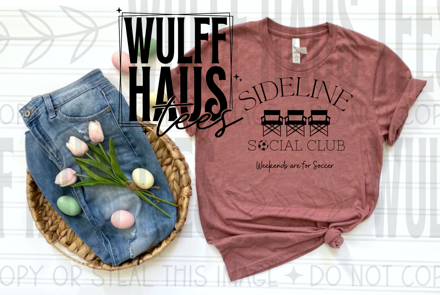 Sideline social club soccer | Tee