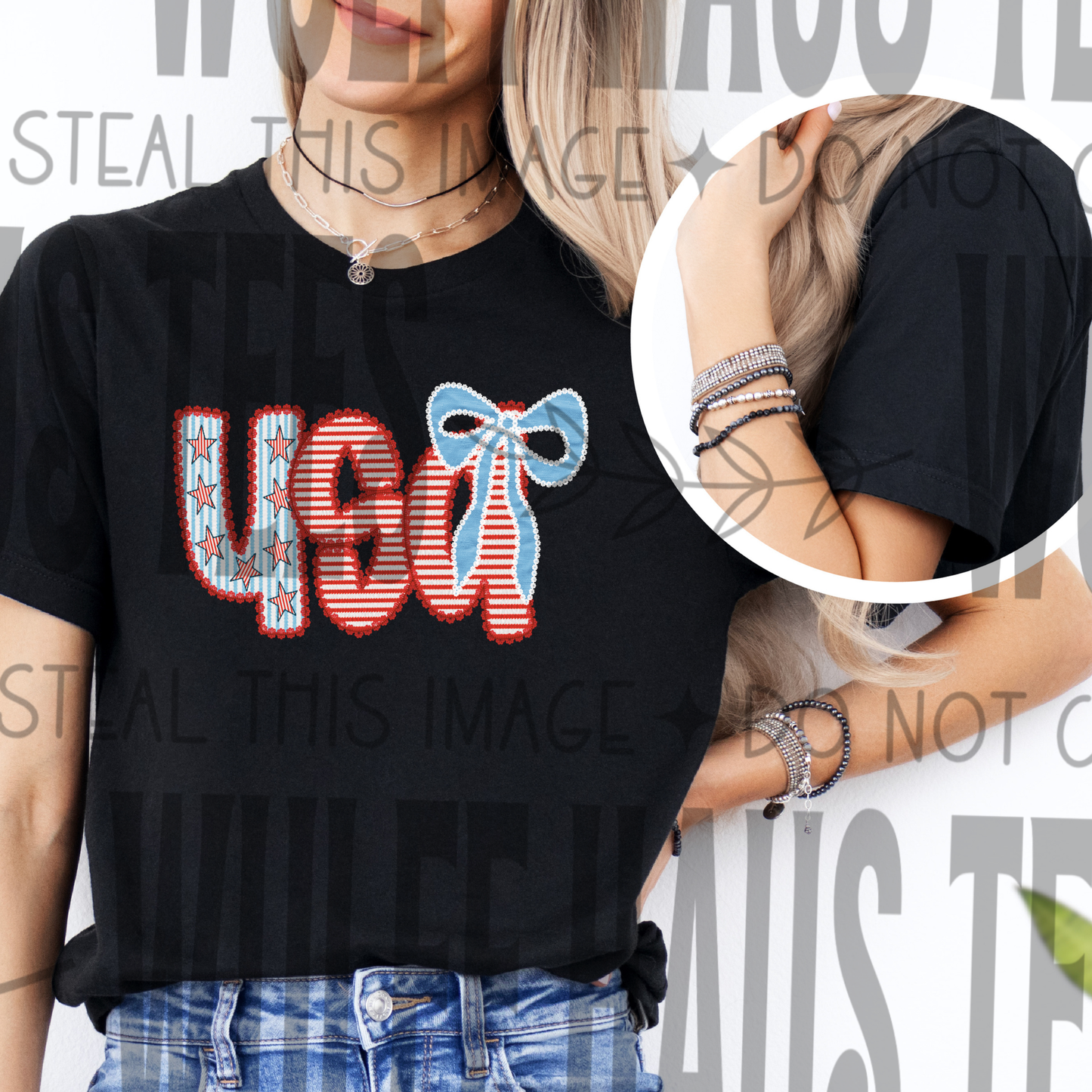 USA with bow | Tee