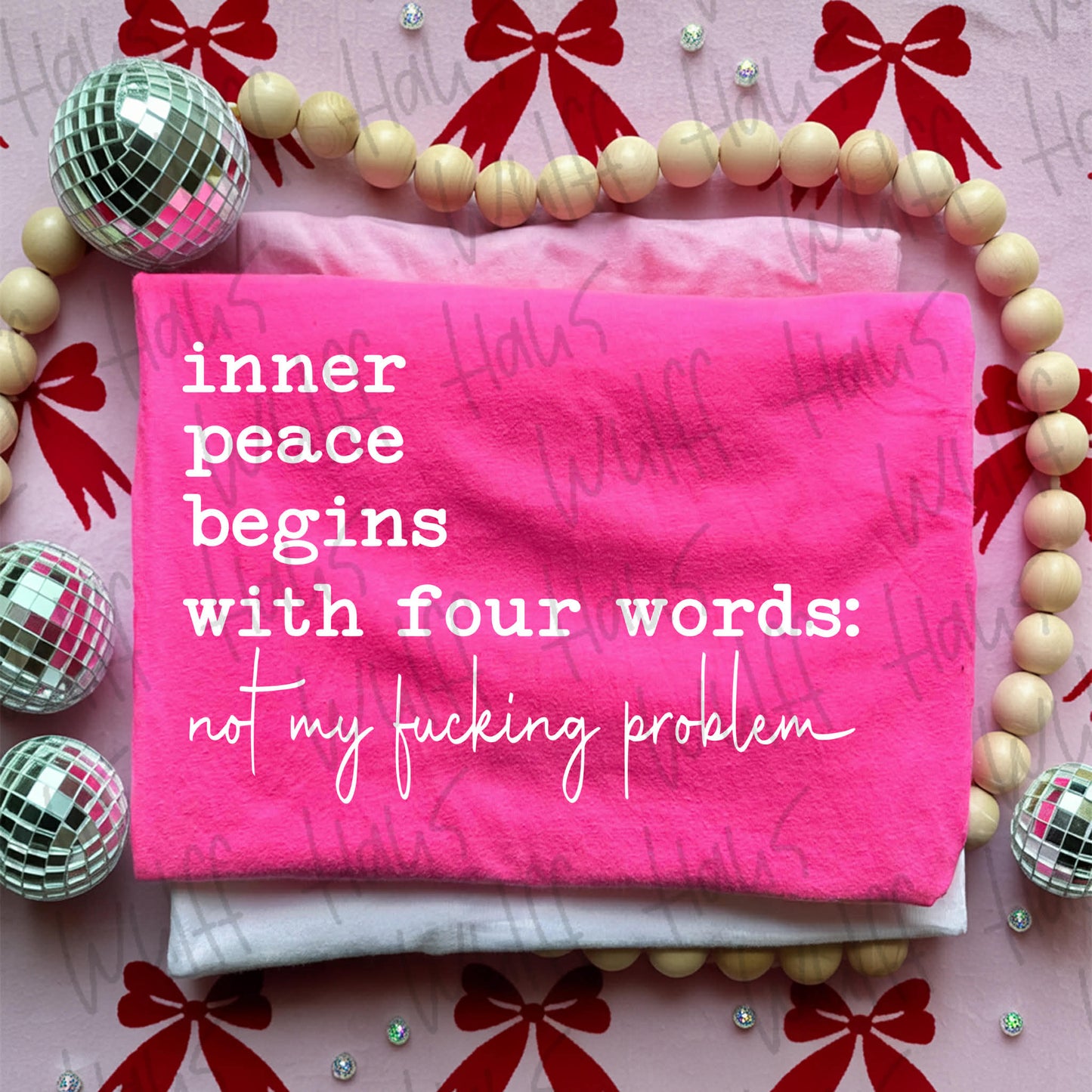 inner peace begins with 4 words....| Tee