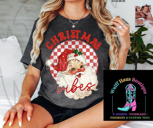 Checkered Christmas vibes | tee