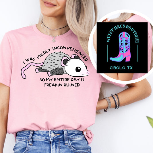 Mildly inconvenienced | tee