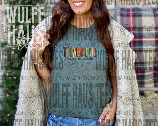 Thankful for my husband | tee