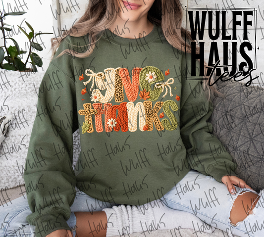 Give thanks | Crewneck