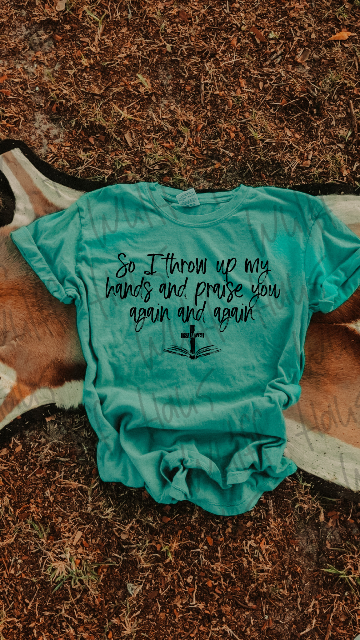 I throw my hands up again and againTee