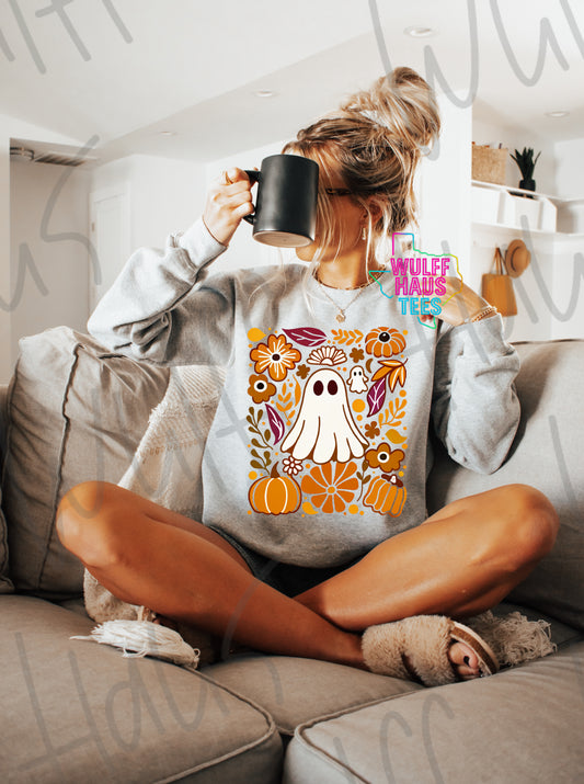 Cute fall ghost | sweatshirt