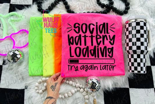 Social battery loading | tee