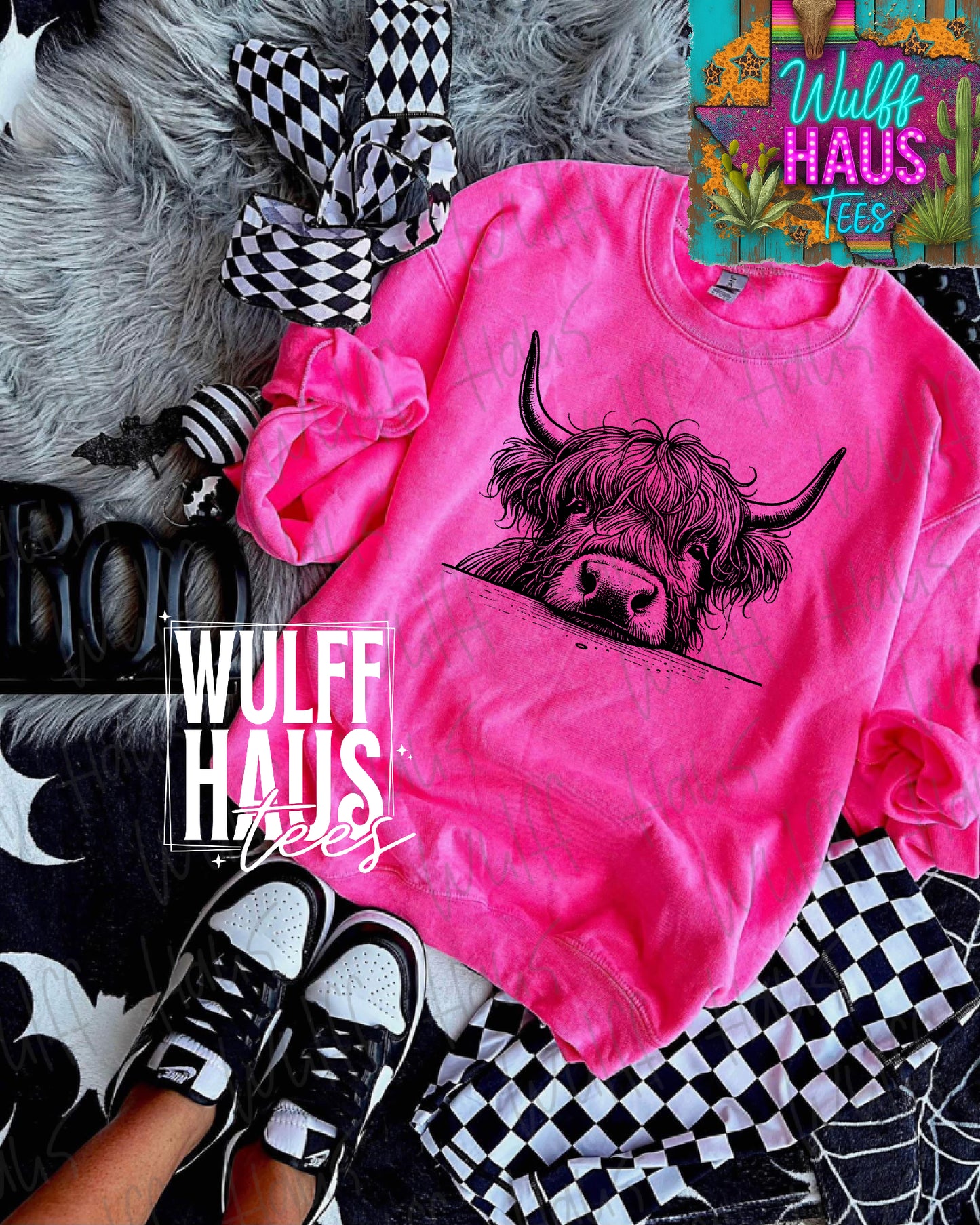 Shaggy cow | crewneck