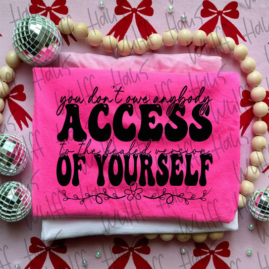 You dont owe anybody access  | Tee